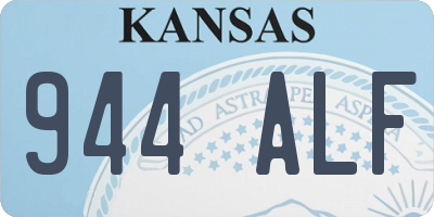 KS license plate 944ALF