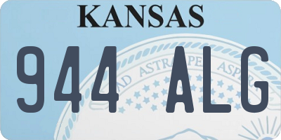 KS license plate 944ALG
