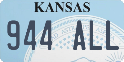 KS license plate 944ALL