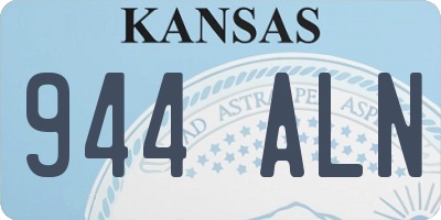 KS license plate 944ALN
