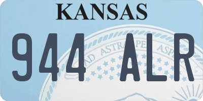 KS license plate 944ALR