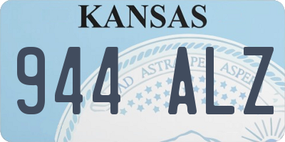 KS license plate 944ALZ