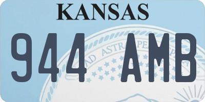 KS license plate 944AMB