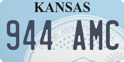 KS license plate 944AMC