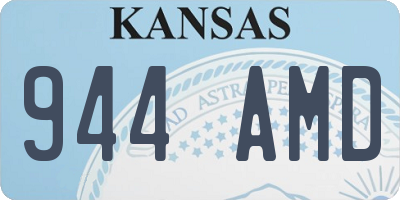 KS license plate 944AMD