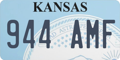 KS license plate 944AMF