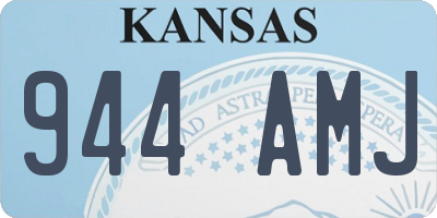 KS license plate 944AMJ