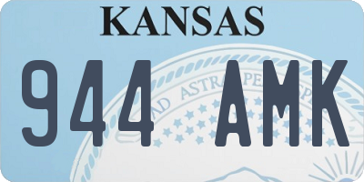 KS license plate 944AMK