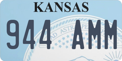 KS license plate 944AMM