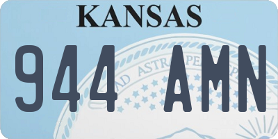 KS license plate 944AMN