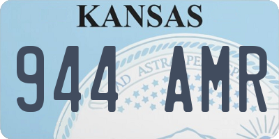 KS license plate 944AMR