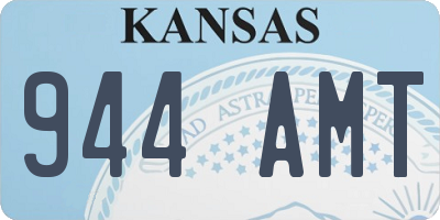 KS license plate 944AMT