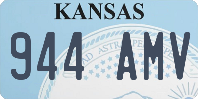 KS license plate 944AMV