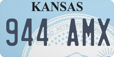 KS license plate 944AMX