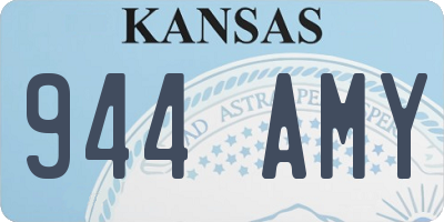 KS license plate 944AMY