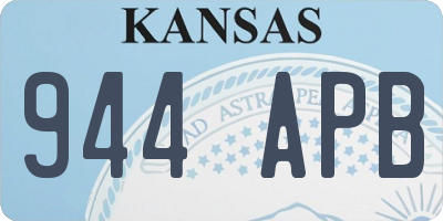 KS license plate 944APB