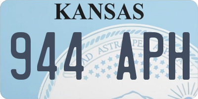 KS license plate 944APH