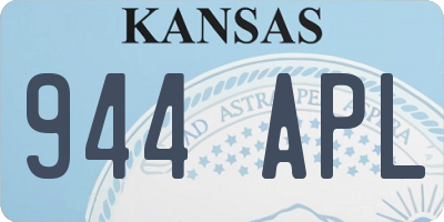 KS license plate 944APL