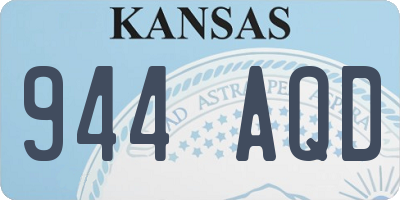 KS license plate 944AQD