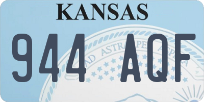 KS license plate 944AQF