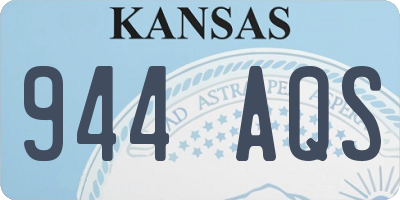 KS license plate 944AQS
