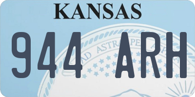 KS license plate 944ARH