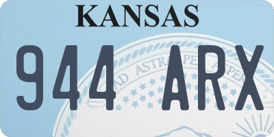 KS license plate 944ARX