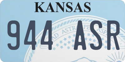 KS license plate 944ASR