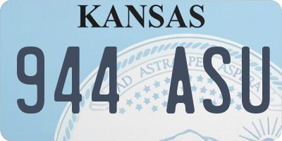 KS license plate 944ASU