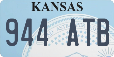 KS license plate 944ATB