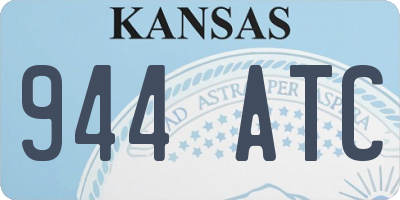 KS license plate 944ATC