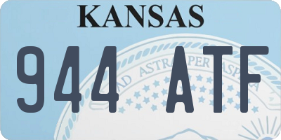 KS license plate 944ATF