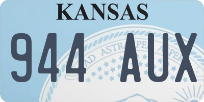 KS license plate 944AUX