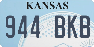 KS license plate 944BKB