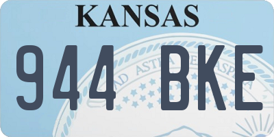 KS license plate 944BKE
