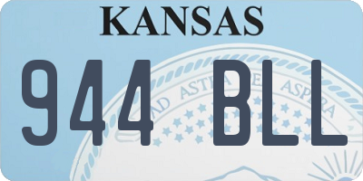 KS license plate 944BLL