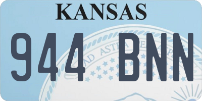 KS license plate 944BNN