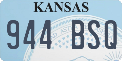 KS license plate 944BSQ