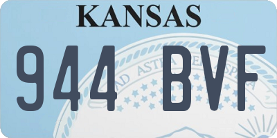 KS license plate 944BVF