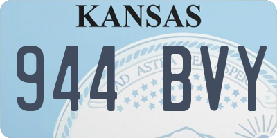 KS license plate 944BVY
