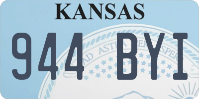 KS license plate 944BYI