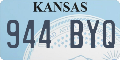 KS license plate 944BYQ