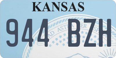 KS license plate 944BZH
