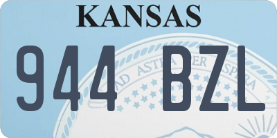 KS license plate 944BZL