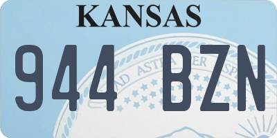 KS license plate 944BZN