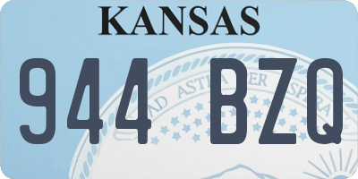 KS license plate 944BZQ