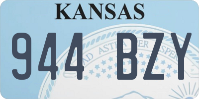 KS license plate 944BZY