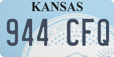 KS license plate 944CFQ