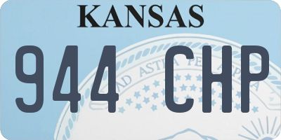 KS license plate 944CHP