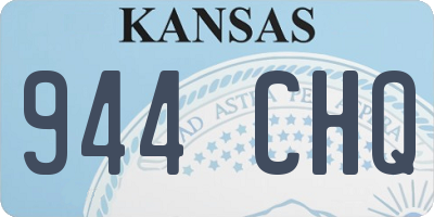 KS license plate 944CHQ